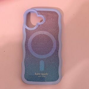 Kate Spade Purple Glitter iPhone 17 Case